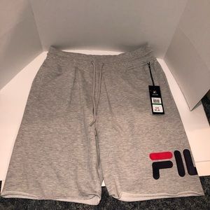 NWT Fila George Shorts Sz L Grey